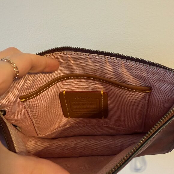 Coach Soho Shoulder or Crossbody Bag, Washed Red Burgundy - Picture 13 of 16